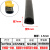 D型半圆胶条电柜门窗配电箱实心自粘橡胶密封条三元乙丙发泡防水 黑色 7*9mm空心半圆背