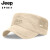 吉普（JEEP）帽子男平顶帽网眼透气鸭舌帽男士棒球休闲户外太阳帽遮阳帽  A0020 黑色