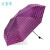天堂伞 三折叠晴雨伞55cm*8骨全遮光黑胶男女太阳伞遮阳伞 格言紫红色