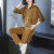 简卡姿（JONCARZZ）秋季新款运动套装女休闲时尚显瘦遮肉中年妈妈装针织两件套卫衣 藏青 L（建议110-120斤）
