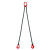 尚留鑫 起重链条吊索具8吨2米双腿G80锰钢组合吊具