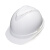 梅思安V-Gard-500PE豪华型超爱戴帽衬V型有孔安全帽施工建筑工地防撞头盔白色1顶