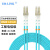 EB-LINK  万兆铠装光纤跳线工程电信级150米LC-LC双芯10G多模OM3双工防鼠咬金属钢丝抗压抗拉尾纤