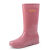新款时尚外穿高筒雨靴女款成人加绒保暖中筒水鞋厨房防滑防水雨鞋 JX915高筒粉色 标准码 36