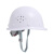 伟华世纪 安全帽工地男 施工领导高级生产建筑工程头盔国标加厚ABS透气免费印字 圆形透气款-白色