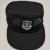 工厂小区酒店物业保安执勤帽户外训练黑色可调节镂空透气帽子作