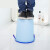 大号无盖厨房卧室客厅卫生间家用垃圾桶小号创意桌面桌上塑料纸篓 浅蓝14L(中号)