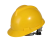 建筑工人帽子国标加厚透气ABS头盔男定制工程防护头帽 欧式NA12透气舒适旋钮款-黄