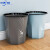 适用垃圾桶大号厨房厨余分类客厅创意宿舍厕所卧室卫生间马桶 大号（1个）蓝色