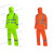 安大叔D763/C890反光雨衣3M视觉丽D012/C001替代款PVC防水涂层 荧光橙 XL
