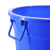 益美得 圆形大号水桶塑料垃圾桶储物桶商用户外带盖工业用大桶 60L蓝色