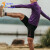 COZOK夏季薄款五分紧身裤速干压缩瑜伽健身跑步短裤男女款 紫长标-黑色短裤 L