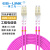 狼之光 光纤跳线10G工程电信级10米LC-LC万兆双芯多模OM4双工尾纤IDC机房数据中心存储