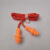 LISM硅胶防噪音睡眠用降噪声隔音耳塞 圣诞树型1270 游泳防水防护耳塞 橙色头+橙色线(独立包装) M