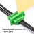 穿墙式免焊式接线端子15EDGWC-3.81mm 2-24P对插面板固定绿色端子 16P整套【1只】