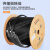 祥来鑫 黑色1芯3钢丝皮线光纤单模蝶形光缆2000米 XLX-GJYXCH-1B6-2000H