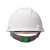 梅思安/MSA V-Gard PE标准型V型安全帽 一指键帽衬 带下颚带 工地施工建筑 白色 1顶 可定制 IP