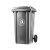 筑华工品 垃圾桶（可免费定制LOGO） 240L 灰色加厚 单位：个