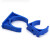 联塑蓝色PVC  塑料 UPVC管夹 U型 马鞍 鞍型管夹 管扣 50mm