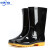 中环力安 雨鞋成人塑胶雨鞋高帮短筒雨靴防水防滑耐磨水靴B 8877高筒 39