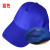 广告帽厨房防油烟帽卫生帽劳保车间工作帽鸭舌厨师帽头部防护 蓝色-魔术贴调节