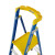 稳耐（werner）玻璃钢单侧平台人字梯（带轮自锁）梯长3.46米八步梯承重170kg施工作业登高梯P170-8CN FG