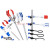 滴定管铁架台实验室铁三环冷凝管夹三爪夹玻璃仪器固定冷凝管四爪夹滴定台蝴蝶夹烧瓶夹十字夹烧 烧瓶夹