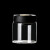 希万辉 抽真空茶叶储存透明密封罐 A 抽真空茶叶罐500ML黑金盖1只装