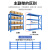 加厚仓储仓库货架多层快递超市地下室置物架重型展示货物铁架 白色主架【四层】 加厚*长80*宽40*高200-每层250KG