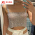 娜梵度（NAFANDU）辣妹春夏天潮流时尚穿搭小众设计感2024新款女性 白色钻石小背心
