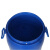 博雷奇工业级抱箍法兰桶手提塑料桶 广口带铁箍法兰桶 60L(新料) 法兰桶