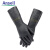 安思尔/Ansell 29-500 氯丁橡胶棉植绒防化手套30cm长 黑色 10码 12付/打 企业专享