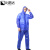 比鹤迖 BHD-2758 PVC防暴雨分体雨衣套装 方块纹B款蓝色套装L 1套