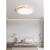 欧普照明（OPPLE）欧普灯具品牌旗舰卧室吸顶灯创意个性艺术极简圆形书房灯北欧现代 白色直径-48*5CM-无极遥控