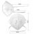 千惠侬定制FFP3口罩6层防护性颗粒物工业粉尘欧盟标准CE认证 6只带呼吸阀/头戴式 均码