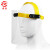 者也 防溅油面屏头戴透明防护面罩防粉尘防飞溅打磨面罩电焊面罩 头戴式透明面罩