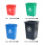 宽选工品 塑料摇盖大号垃圾桶 户外环卫加厚分类垃圾箱 商用办公室物业学校垃圾桶 规格:黄色 40L加厚带盖