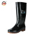 上海牌 139 高筒雨靴 PVC防滑耐磨防水鞋橡胶底雨靴劳保 黑色43码