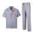 雨林军 夏季工作服 短袖套装 劳保服 灰色套装 单位：套 185 