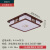 长裕简约现代新中式卧室灯创意吸顶灯正方形餐厅书房灯实木灯具中国风