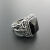 卡内曼复古泰银男士开口戒指男式黑玛瑙创意设计男戒指环饰品 复古泰银男士开口戒指