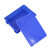 冰禹 塑料周转箱 螺丝存储工具收纳箱零件盒 4号加高410*310*210mm带盖蓝 bf-169