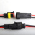汽车线束插头防水接头连接器带线2p插拔式接线端子公母对插接插件 2p1平方线10cm（公母2套）