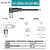 M8M12预铸连接器带线防水圆形航空插头屏蔽对插公母常规3/4/5/8芯 M12-4芯公针弯头