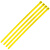 飞尔（FLYER）黄色尼龙扎带 主机装机 园艺线缆 桌面理线束线捆扎绑带【非标 200×3.6mm 100条】