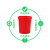 大垃圾桶大号黑色红色环卫黄色绿色厨房户外有盖特大号商用带盖 绿色100K有盖
