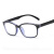 护目电焊眼镜焊工蓝光防护紫外线辐射氩弧焊接强光平光二保焊专用 外黑内蓝框透明片