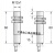 络施达M12带螺纹DC2线电感式接近开关电压10-60V品质 埋入2mm