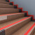 台阶自粘止滑条 楼梯防滑条 室外踏步PVC防水防滑贴 斜坡压条 桔红 4CM宽带粘胶1米价