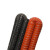 PULIJIE 高温风管红色矽胶管黑色防火吸风管 内径直径80（黑色4米）单位：根